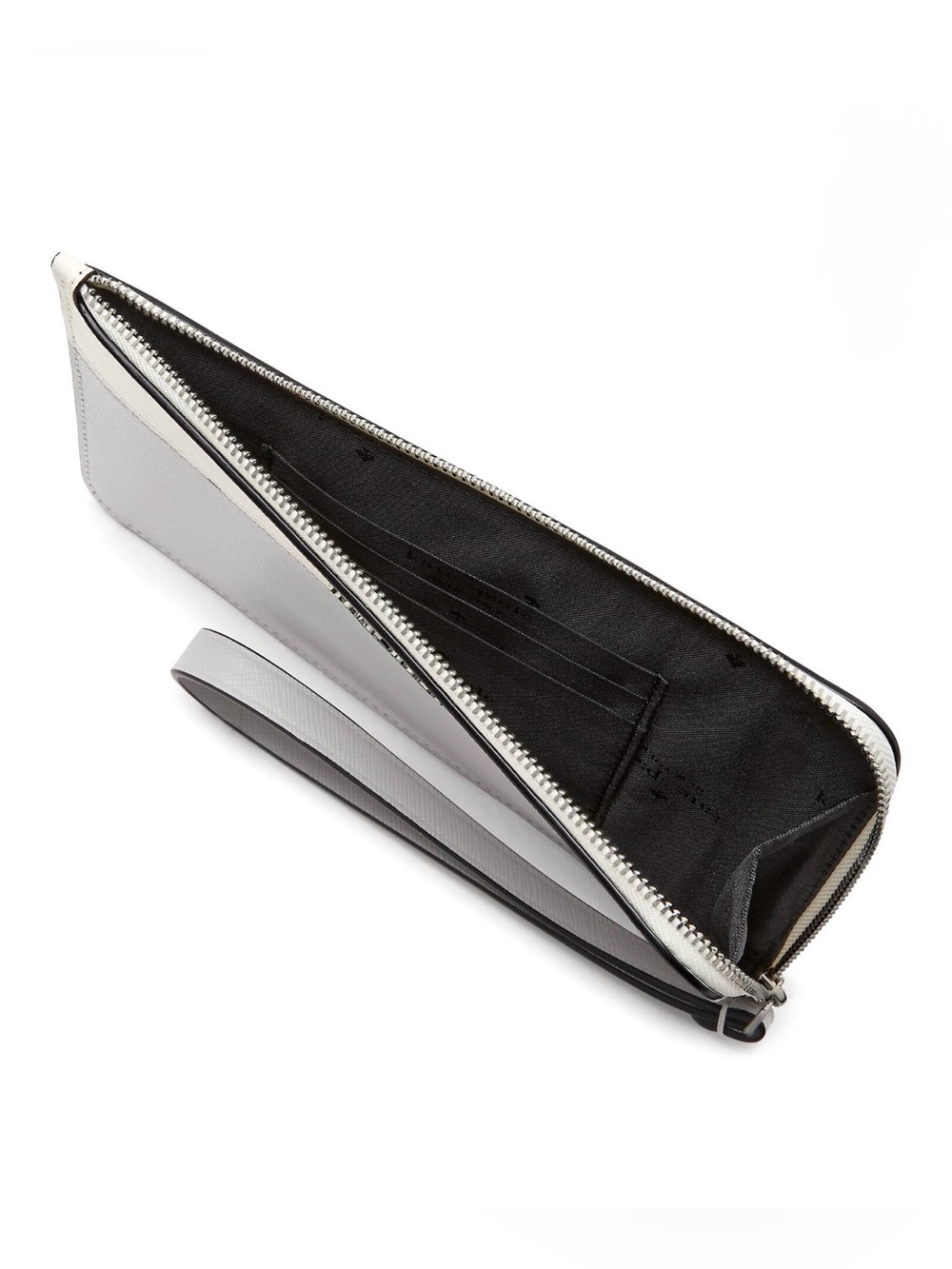 Kate Spade Lucy Bicolor Medium L Zip Wristlet - NWT - Color Platinum Grey Multi - Picture 3 of 4